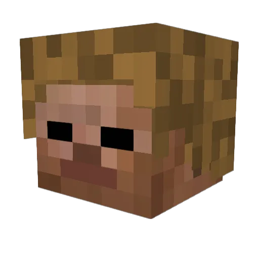 ChipBlock2012 Minecraft avatar head, 3D render