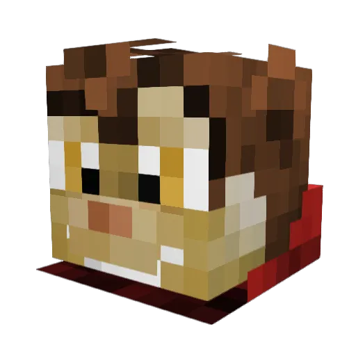 ChipChomp3r Minecraft avatar head, 3D render