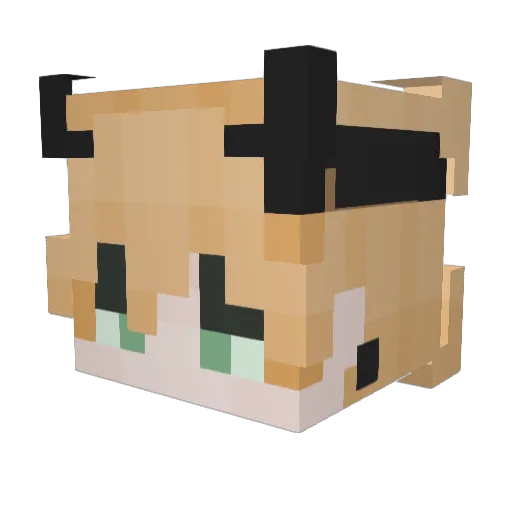 ChipPip_ Minecraft avatar head, 3D render