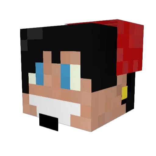 ChipShizzle Minecraft avatar head, 3D render