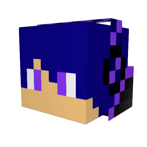 Chip_001 Minecraft avatar head, 3D render