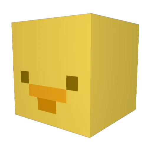 Chipchippychip Minecraft avatar head, 3D render