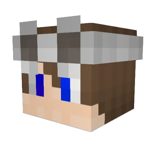 Chipchops27yt Minecraft avatar head, 3D render