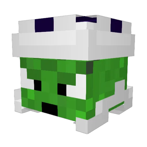 Chipi16 Minecraft avatar head, 3D render
