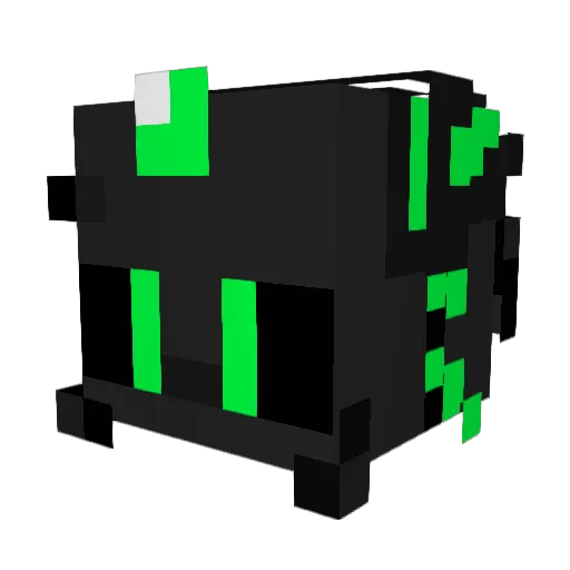 Chipmintleafs Minecraft avatar head, 3D render
