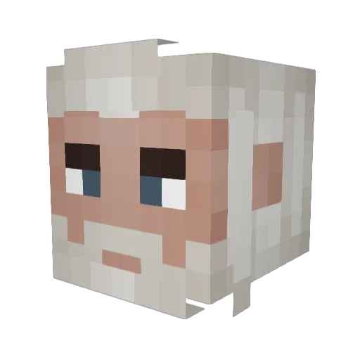 Chipmunk232 Minecraft avatar head, 3D render