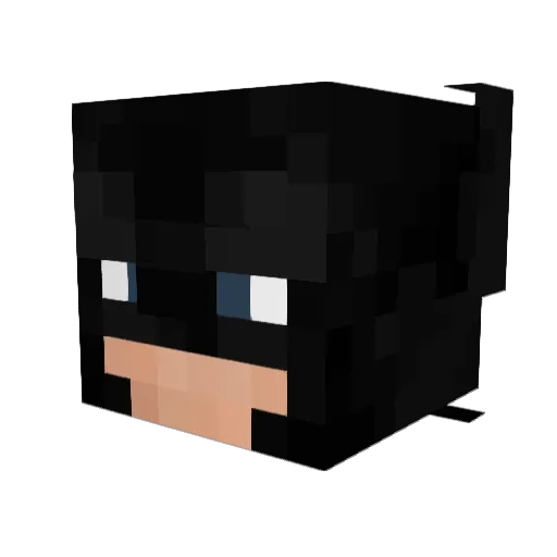 Chipp3d Minecraft avatar head, 3D render