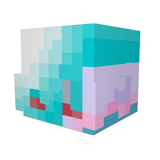 ChippOG Minecraft avatar head, 3D render