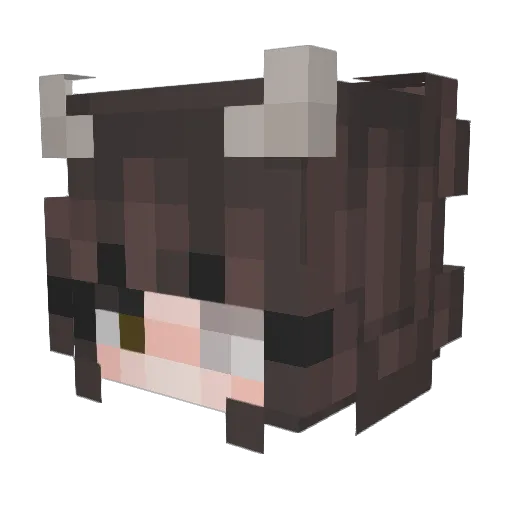 Chipper_Games08 Minecraft avatar head, 3D render