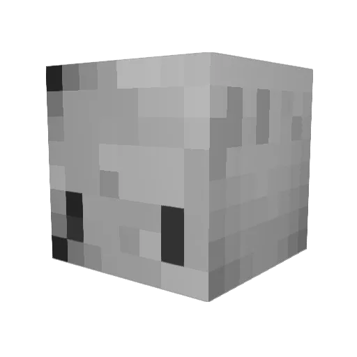 Chippurs Minecraft avatar head, 3D render