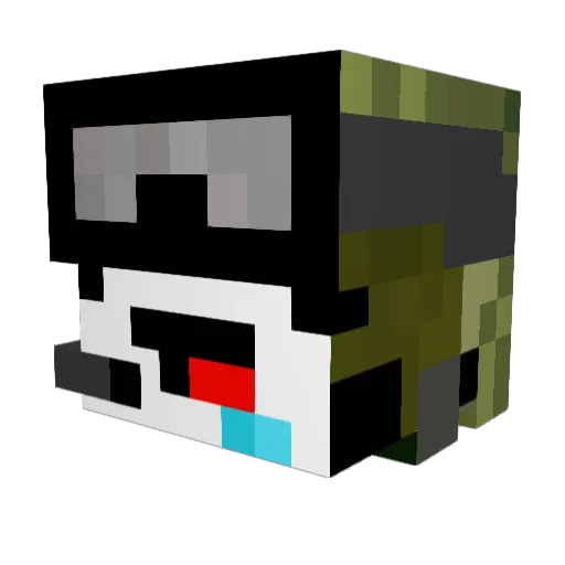 Chippy683686 Minecraft avatar head, 3D render