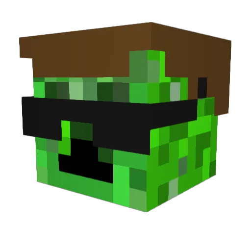 Chippy964 Minecraft avatar head, 3D render