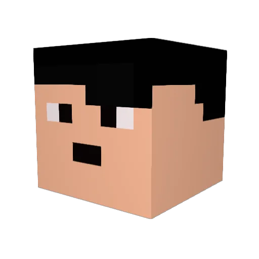 ChippyCrumbs Minecraft avatar head, 3D render