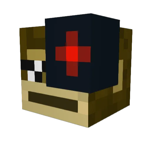 ChippyMonkey Minecraft avatar head, 3D render