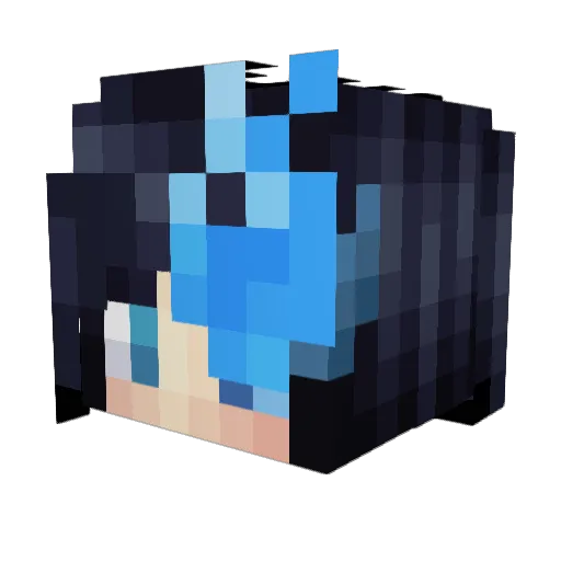 Chippzer Minecraft avatar head, 3D render