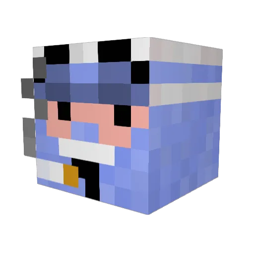 ChipsAhoyMan Minecraft avatar head, 3D render