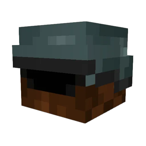 ChipsBlueBoyArc Minecraft avatar head, 3D render