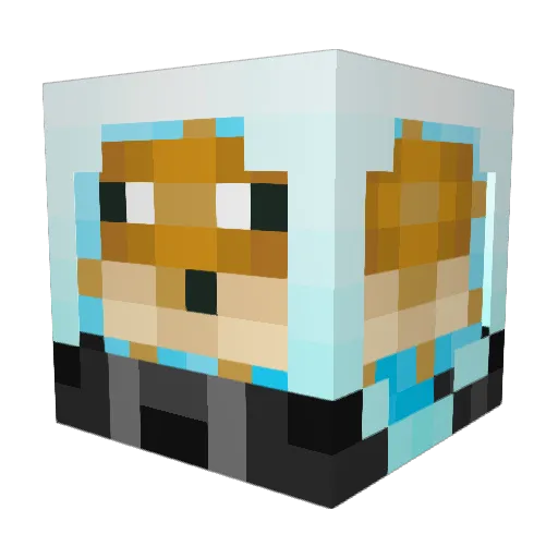 ChipsGamlasen Minecraft avatar head, 3D render