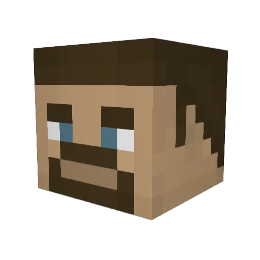 ChipsLP Minecraft avatar head, 3D render