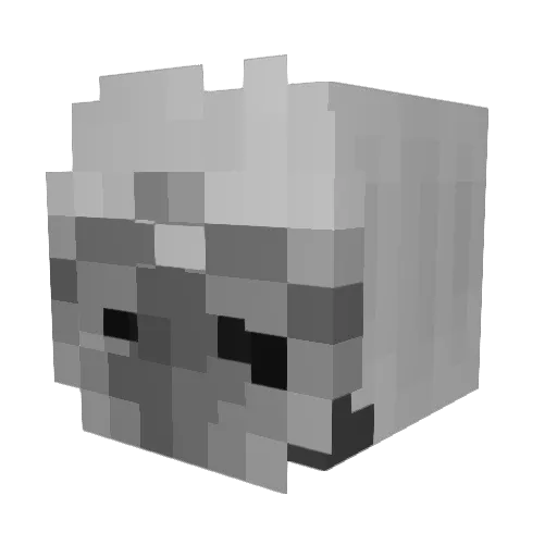 ChipsTVreal Minecraft avatar head, 3D render