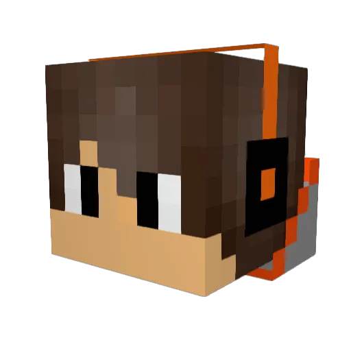 Chips_12 Minecraft avatar head, 3D render