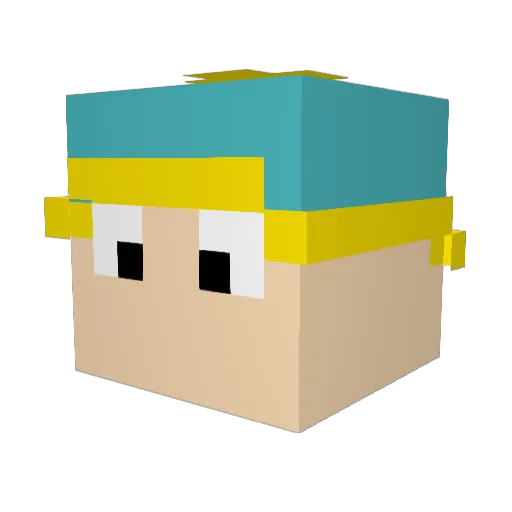 Chipsparkman1 Minecraft avatar head, 3D render