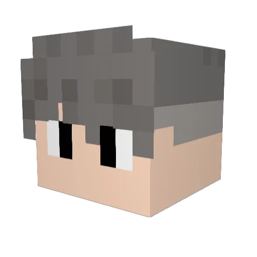Chiquinhot Minecraft avatar head, 3D render