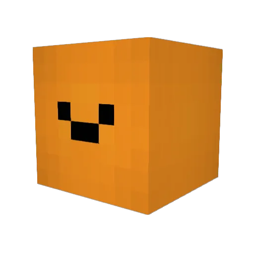 Chiramin Minecraft avatar head, 3D render