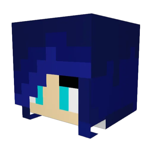 Chirany Minecraft avatar head, 3D render