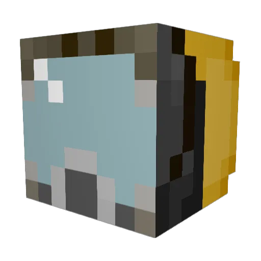 Chirf Minecraft avatar head, 3D render