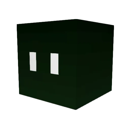 Chirlito Minecraft avatar head, 3D render