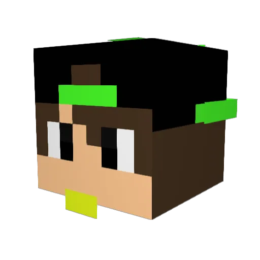 Chirnobl Minecraft avatar head, 3D render