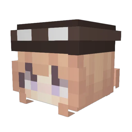 ChiroLu_La Minecraft avatar head, 3D render