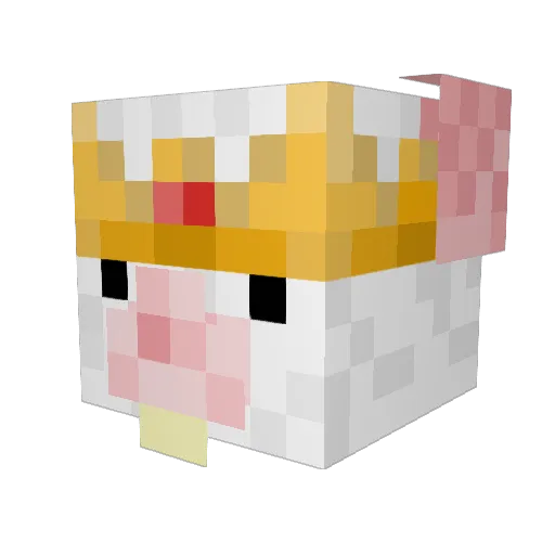 ChirpCity Minecraft avatar head, 3D render