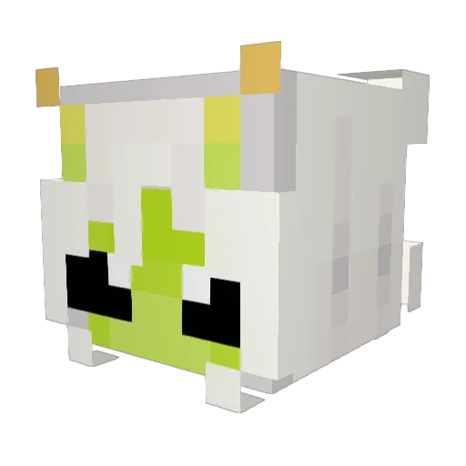 Chiru10 Minecraft avatar head, 3D render
