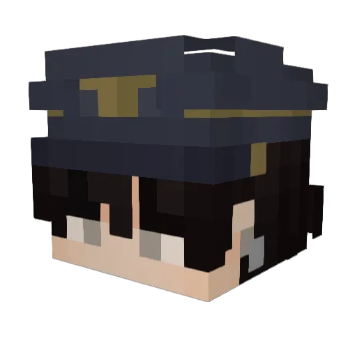 ChisaeService Minecraft avatar head, 3D render