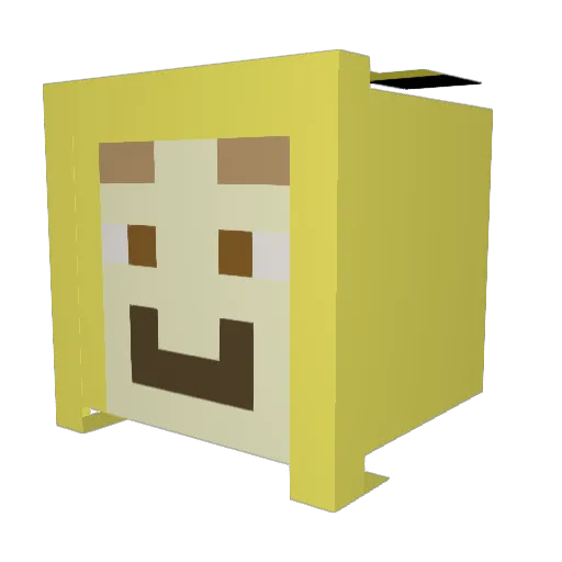 Chisana37 Minecraft avatar head, 3D render