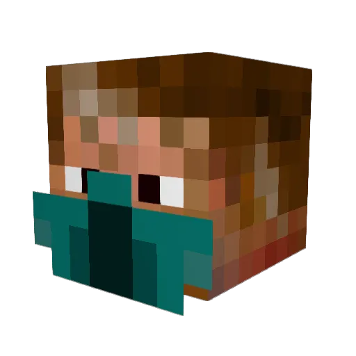 Chisatoo Minecraft avatar head, 3D render
