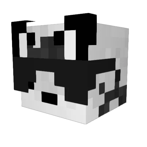 Chisky13 Minecraft avatar head, 3D render