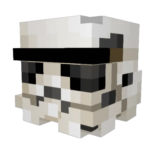 ChismRay Minecraft avatar head, 3D render