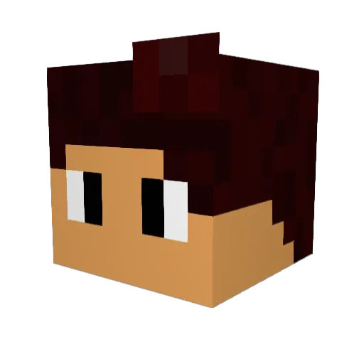 Chisopin Minecraft avatar head, 3D render