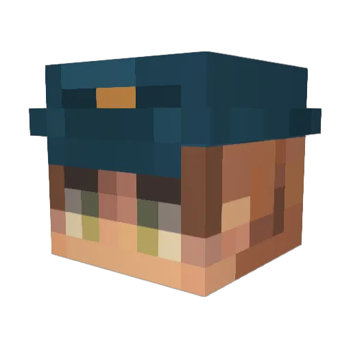 Chispy_chisps Minecraft avatar head, 3D render