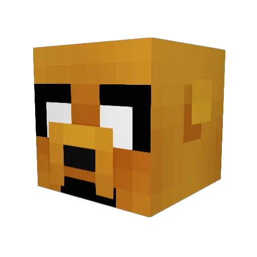 Chiswelll Minecraft avatar head, 3D render