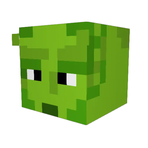 Chiterin Minecraft avatar head, 3D render