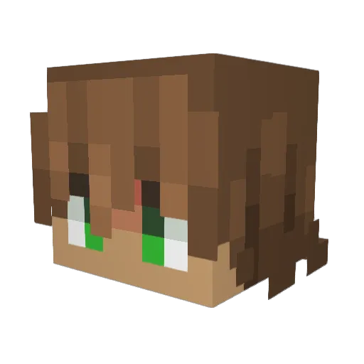 Chitt3rChatt3r Minecraft avatar head, 3D render