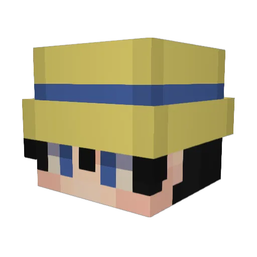 Chiu0825 Minecraft avatar head, 3D render