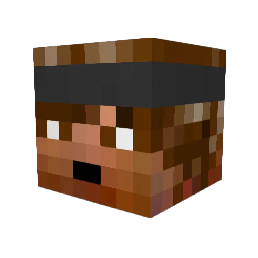 Chiv65 Minecraft avatar head, 3D render