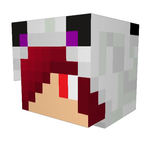 Chiv_0353 Minecraft avatar head, 3D render