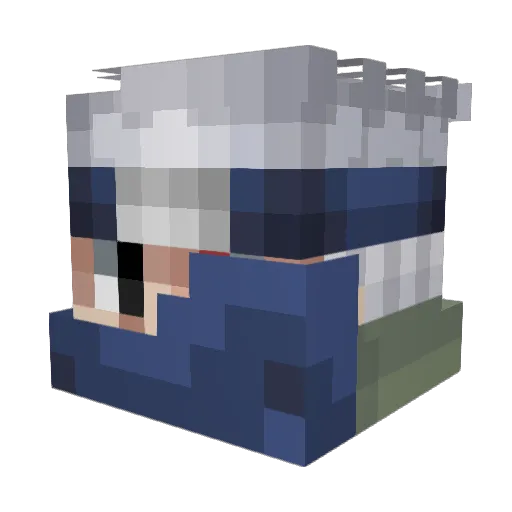ChivaSR4 Minecraft avatar head, 3D render
