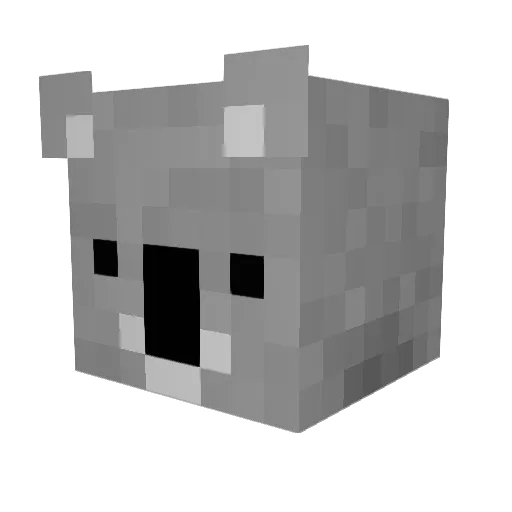 Chivasp Minecraft avatar head, 3D render
